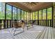 Relaxing screened porch with comfortable seating and scenic views of the surrounding greenery at 1556 Gaylor Se Dr, Smyrna, GA 30082