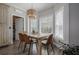Sunlit breakfast nook with a stylish pendant light fixture at 1668 Macy Ln, Lawrenceville, GA 30043