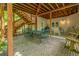 Charming brick patio with dining set, perfect for outdoor entertaining and relaxation at 1668 Macy Ln, Lawrenceville, GA 30043