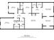 Detailed floorplan showcasing the layout of the home including bedrooms, bathrooms, kitchen, living room, and screened porch at 717 Beaufort Cir, Duluth, GA 30096