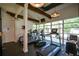 Fitness center featuring treadmills, stationary bikes, and bright natural light at 661 Lockton Pl, Sandy Springs, GA 30342