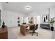 Bright home office space with modern furniture and neutral walls at 661 Lockton Pl, Sandy Springs, GA 30342