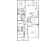 Detailed floor plan showcasing a spacious layout with a primary suite, two additional bedrooms, and a two-car garage at 3990 Brushy St, Powder Springs, GA 30127