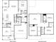 Detailed floor plan showcasing the layout of a spacious two-story home with multiple bedrooms and a large kitchen at 4002 Brushy St, Powder Springs, GA 30127