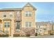 Charming multi-level townhome features a stone and brick facade with inviting staircase at 204 Mahnaz Dr, Atlanta, GA 30331
