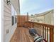 This patio offers outdoor relaxation space, with weathered wood and fencing at 204 Mahnaz Dr, Atlanta, GA 30331