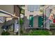 Aerial view of backyard decks featuring patio furniture, plants, and outdoor grilling area at 291 Goodson Nw Way, Atlanta, GA 30309