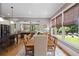 Open-concept kitchen/dining area with backyard view, perfect for entertaining and Gathering dinners at 4530 Upland Court, Cumming, GA 30040