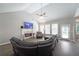 Bright living room boasts vaulted ceilings, fireplace, and a comfortable seating area at 686 Stark St, Lawrenceville, GA 30046
