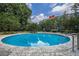 Refreshing outdoor pool surrounded by ample seating and mature trees, perfect for summer relaxation at 130 26Th Nw St # 701, Atlanta, GA 30309