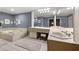Relaxing bathroom with a large soaking tub and dual vanity sinks at 1533 High Haven Ne Ct, Atlanta, GA 30329