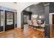 Inviting dining room features hardwood floors, decorative light fixture, and sophisticated decor at 414 Dogwood Way, Canton, GA 30114