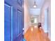 Home entryway with hardwood floors and elegant trim at 2010 Hickory Station Cir, Snellville, GA 30078