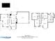 Detailed floor plan highlighting room dimensions for both floors of the home, including bedrooms and baths at 3231 Connemara Trce, Lawrenceville, GA 30044
