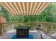 Back deck with shade and an outdoor seating area at 7047 Bennington Ln, Cumming, GA 30041