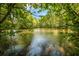 Scenic view of a pond surrounded by lush trees, capturing the tranquility of the community's natural setting at 18 Dorothy Ln, Lawrenceville, GA 30046