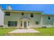A home's backyard with a concrete patio at 3283 Sugar Creek Falls Se Ave, Atlanta, GA 30316