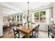 Well-lit dining space with a view of both the backyard and an open living area for easy entertaining at 4371 Wigley Preserve Dr, Marietta, GA 30066