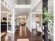 Grand foyer with gleaming hardwood floors and an open floor plan at 4371 Wigley Preserve Dr, Marietta, GA 30066