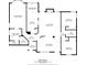 Detailed floorplan showcasing room dimensions of the bedrooms, kitchen, and living room at 139 Mountain Vista Blvd, Canton, GA 30115