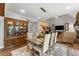 An elegant dining room showcases stylish decor, lighting, and easy access to the living area at 1920 Pilgrim Rd, Cumming, GA 30040