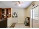 Cozy dining area with tile floors and access to the backyard at 4544 Ridgeview Dr, Powder Springs, GA 30127