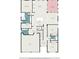 Detailed floor plan showcasing the layout of the first floor, including the kitchen and living areas at 11375 Crestview Ter, Johns Creek, GA 30024