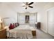 Spacious main bedroom with two windows for natural light at 11375 Crestview Ter, Johns Creek, GA 30024