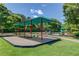 Community playground with swings, slides, and benches at 255 Beech Tree Holw, Sugar Hill, GA 30518