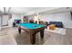 Finished basement highlights a pool table, desk, and relaxed seating, perfect for entertaining guests at 3248 Wildwood Sw Dr, Marietta, GA 30060