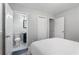 Neutral bedroom with adjoining bathroom and closet at 6090 Heritage Se Way, Mableton, GA 30126