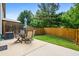 Private backyard featuring a patio with outdoor furniture and green grass at 881 Ash St, Canton, GA 30114