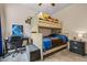 bedroom featuring a bunk bed, desk and a dresser with drawers at 881 Ash St, Canton, GA 30114