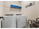 Well-lit laundry room with modern washer and dryer appliances at 881 Ash St, Canton, GA 30114