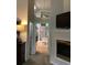 Spa-like bathroom with soaking tub, fireplace, and elegant fixtures at 1205 Rivershyre Ne Pkwy, Lawrenceville, GA 30043