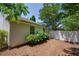 Backyard with white picket fence at 2507 Albion Farm Way, Duluth, GA 30097