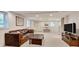 Large finished basement with plenty of space for a living area, office, and entertainment at 1448 Diamond Head Cir, Decatur, GA 30033
