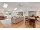 Bright and airy living room with hardwood floors, skylights, and an open layout at 1448 Diamond Head Cir, Decatur, GA 30033