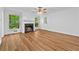 Spacious living room features hardwood floors, a fireplace, and natural light at 2935 Leafwood Se Dr, Marietta, GA 30067