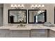 Elegant bathroom with double vanity, granite countertops, and modern fixtures at 1168 Atcheson Ln, Atlanta, GA 30338