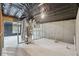 Unfinished basement with concrete walls and ceiling with a doorway and HVAC system at 112 Tara Blvd, Loganville, GA 30052