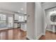 Open-concept kitchen and dining area featuring stainless steel appliances and granite countertops at 2325 Limehurst Ne Dr, Atlanta, GA 30319