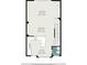 First floorplan with living room, dining area, kitchen, and bath at 234 Riverstone Commons Cir, Canton, GA 30114
