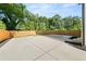 Spacious backyard with concrete patio and privacy fence at 327 Ohm Ave, Avondale Estates, GA 30002