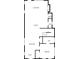 Floorplan of the house highlighting the living room, kitchen, dining area, bedroom, and bathrooms at 327 Ohm Ave, Avondale Estates, GA 30002
