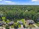 Aerial view of homes surrounded by lush greenery, showcasing the neighborhood's landscape at 5706 Brookstone Nw Walk, Acworth, GA 30101