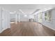 Large finished basement with wood floors, perfect for entertaining guests at 5706 Brookstone Nw Walk, Acworth, GA 30101