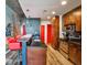 Modern kitchen featuring stainless steel appliances, granite counters, and breakfast bar at 860 Peachtree Street Northeast Ne St # 811, Atlanta, GA 30308