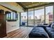 Bright living room with hardwood floors and city views at 860 Peachtree Street Northeast Ne St # 811, Atlanta, GA 30308