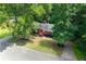 Aerial view of cozy home with lush trees and well-manicured front yard at 4771 N Springs Nw Rd, Kennesaw, GA 30144
